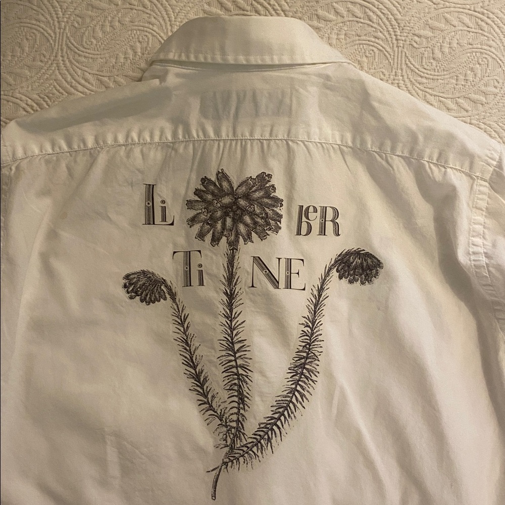 Vintage Libertine White Button Shirt - Picture 3 of 4